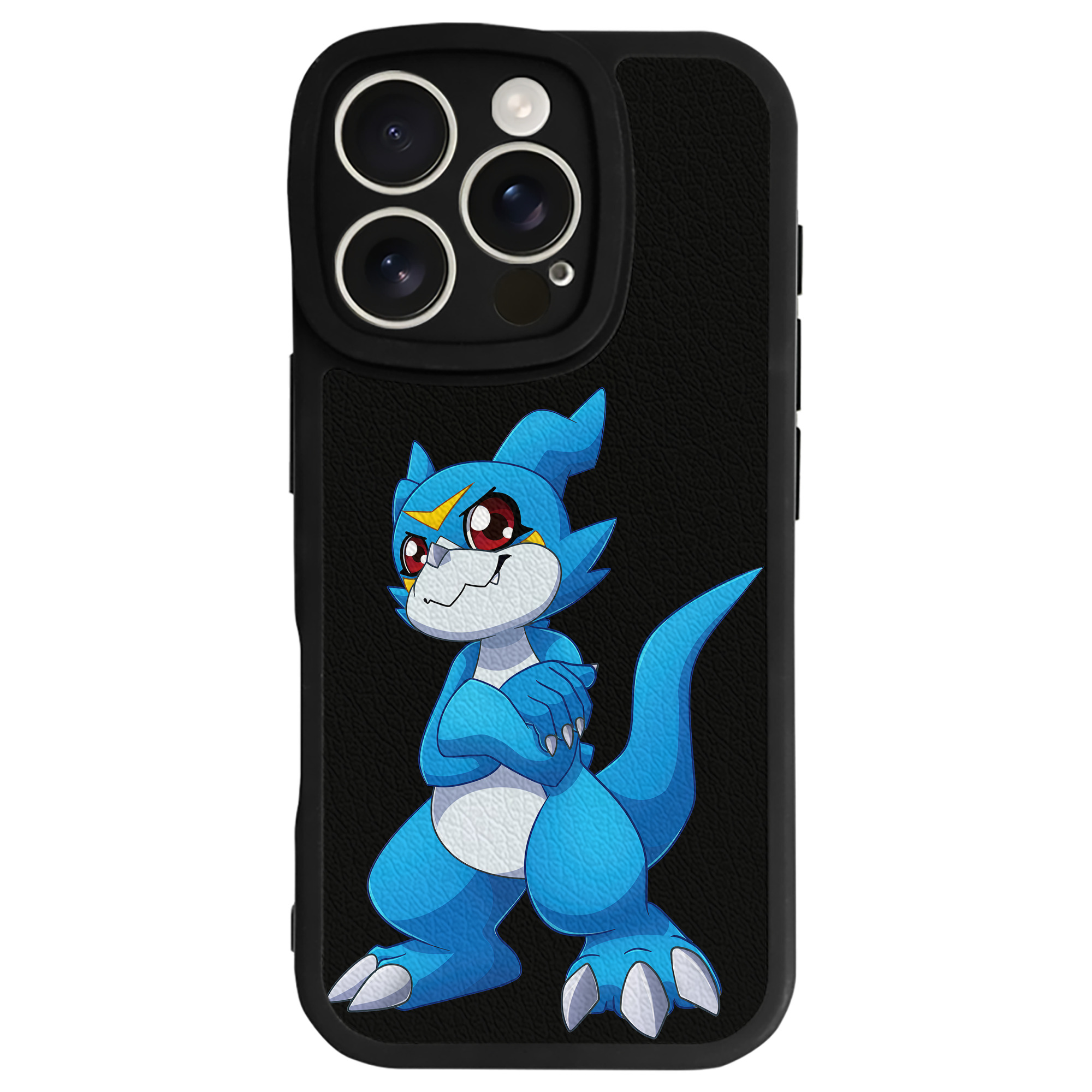（画像用） Digimon デジタルモンスター/デジモン 【iPhone 16シリーズ対応】シリコンスマホケース（レザー調） 材質：シリコン